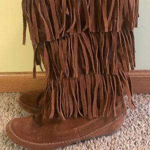 Lauren Conrad fringe boots